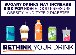 Limit sugar-sweetened beverages