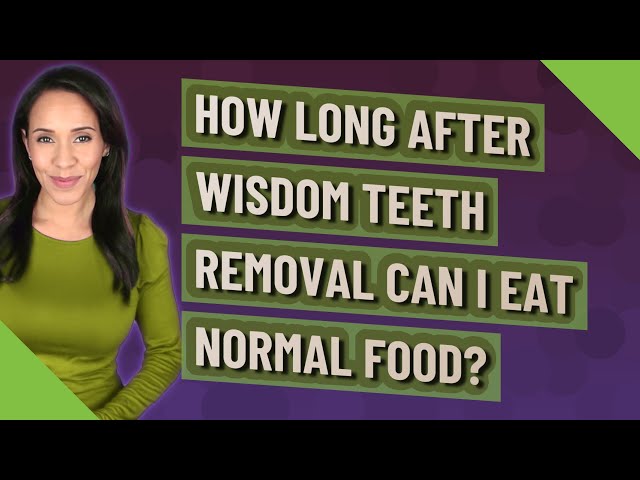 When Can I Eat After Wisdom Teeth Removal?