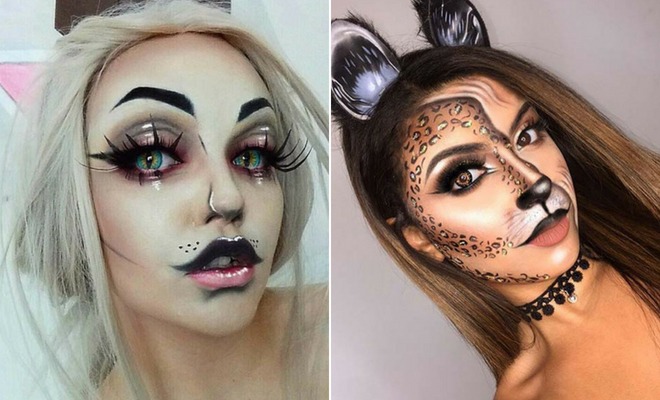 Easy Cat Halloween makeup