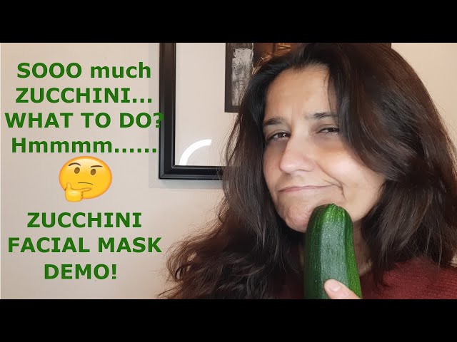 easy DIY zucchini face packs for glass skin